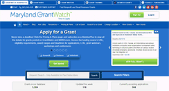 Desktop Screenshot of maryland.grantwatch.com