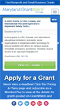 Mobile Screenshot of maryland.grantwatch.com