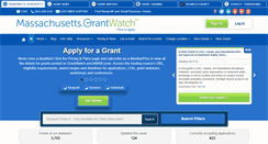 Desktop Screenshot of massachusetts.grantwatch.com