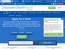 Tablet Screenshot of delaware.grantwatch.com