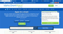 Desktop Screenshot of idaho.grantwatch.com