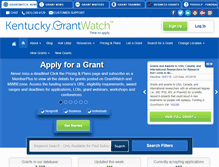 Tablet Screenshot of kentucky.grantwatch.com