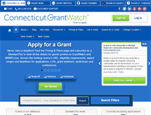 Tablet Screenshot of connecticut.grantwatch.com