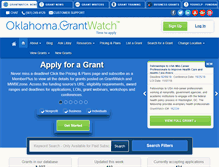 Tablet Screenshot of oklahoma.grantwatch.com