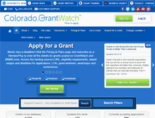 Tablet Screenshot of colorado.grantwatch.com