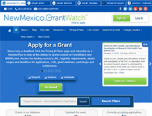 Tablet Screenshot of newmexico.grantwatch.com